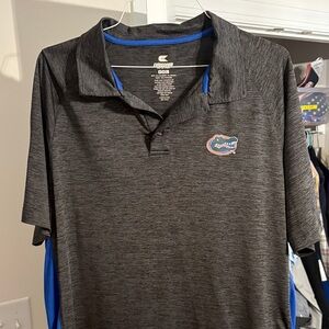 Colosseum Charcoal and Royal Florida Gators  Polo Shirt